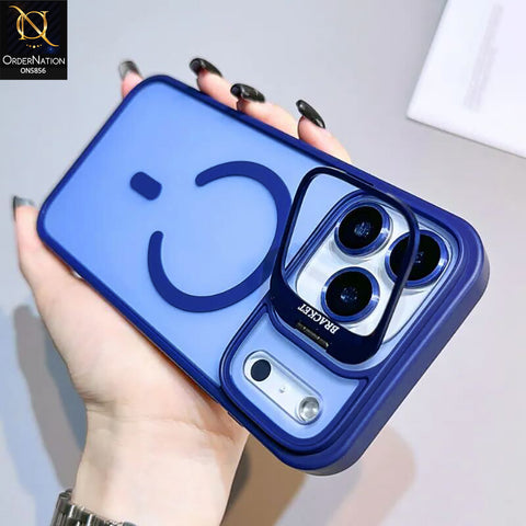 iPhone 17 Pro Max Cover - Blue - New premium Magsafe Transparent Camra Lense Protector With Lens