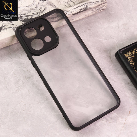 Vivo Y28 4G - Black  -  New Shockproof PC Hard Shell Transculant Flexibel Bumper Phone Case
