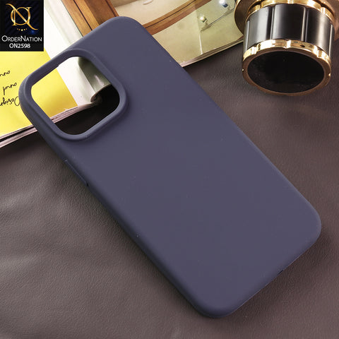 iPhone 15 Pro Max Cover - Blue - New Soft Silicone Case