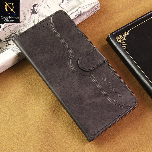 OnePlus 7 Pro Cover -  Black - Premium Classic Series Magnetic Leather Wallet Flip book Card Slots Soft Case