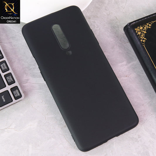 OnePlus 7 Pro Matte Black Silicone Case  Soft Touch Slim Back Cover