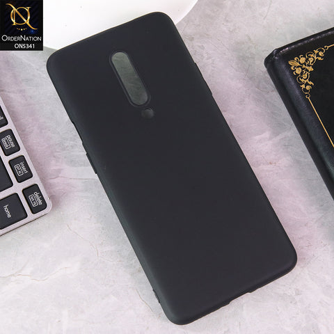 OnePlus 7 Pro Matte Black Silicone Case  Soft Touch Slim Back Cover