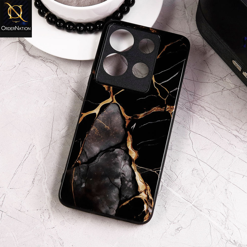 Infinix Note 30 Cover - Design 37 - New Shiny Tempared Glass Soft Borders Case