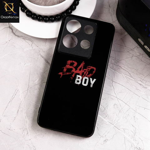 Infinix Note 30 Cover - Design 46 - New Shiny Tempared Glass Soft Borders Case