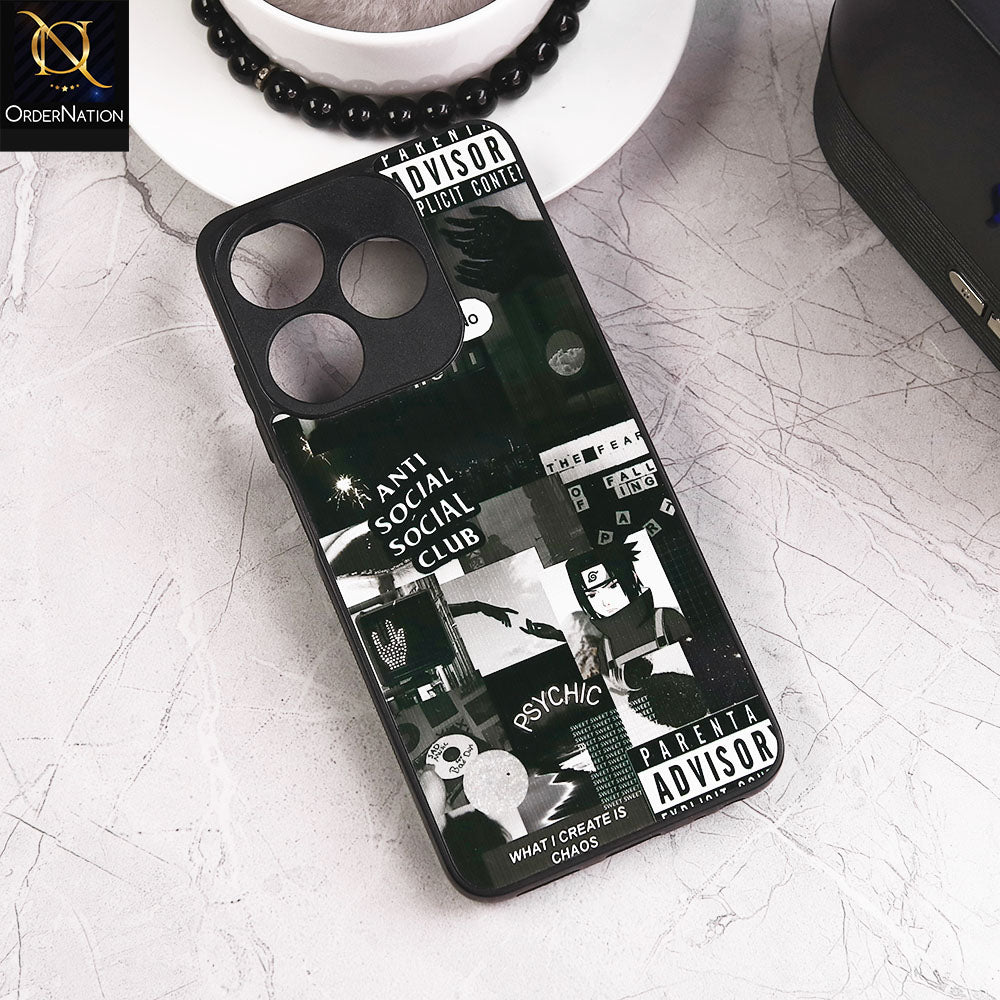 Tecno Spark 10C Cover - Design 41 - New Shiny Tempared Glass Soft Borders Case