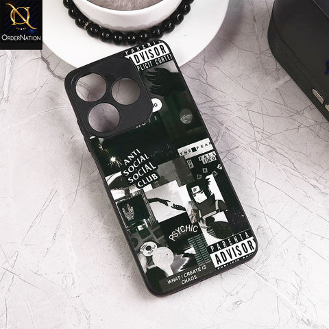 Tecno Spark 10C Cover - Design 41 - New Shiny Tempared Glass Soft Borders Case