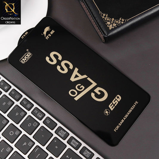 Samsung Galaxy A56 Screen Protector - Black - Xtreme Quality Tempered Go Glass Screen Protector