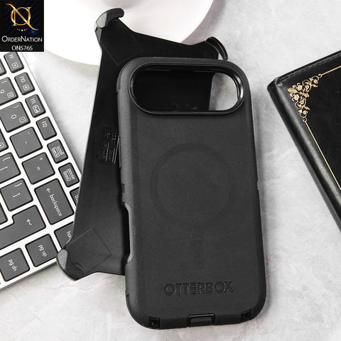 iPhone 17 Air Cover - Black - New Luxurious Heavy Duty Military Standard Antimicrobial Protection Wireless Charging Compatible Multi Layer Defense  With Kickstand  And Raised Edged Protection For Camera And Screen