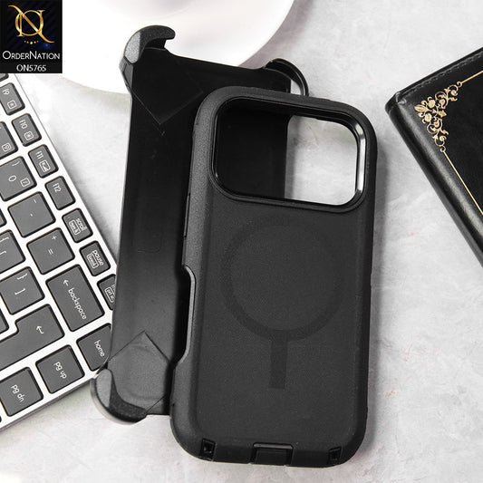iPhone 17 Pro Max Cover - Black - New Luxurious Heavy Duty Military Standard Antimicrobial Protection Wireless Charging Compatible Multi Layer Defense  With Kickstand  And Raised Edged Protection For Camera And Screen