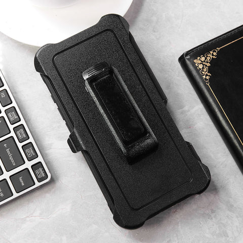iPhone 17 Pro Max Cover - Black - New Luxurious Heavy Duty Military Standard Antimicrobial Protection Wireless Charging Compatible Multi Layer Defense  With Kickstand  And Raised Edged Protection For Camera And Screen