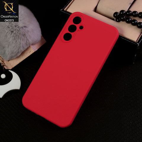 Samsung Galaxy A54 Cover - Red - Soft Shockproof Sillica Gel Camera Protection Case