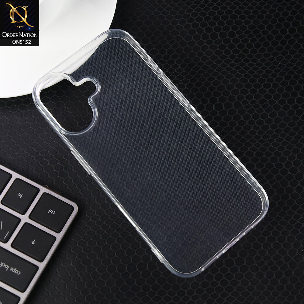 IPhone 17 Cover - Transparent - Shockproof and Camera Protection Clear TPU Soft Case