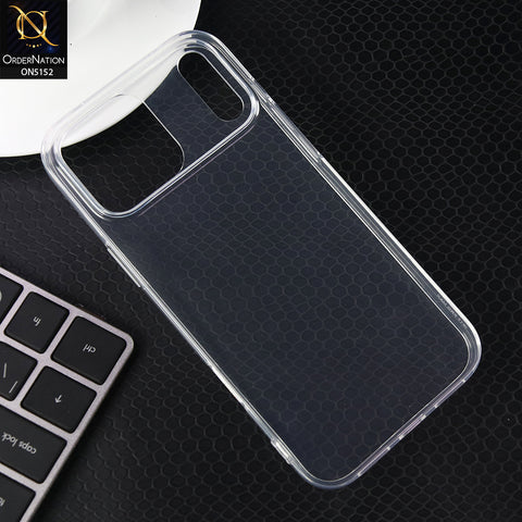 IPhone 17 Pro Max Cover - Transparent - Shockproof and Camera Protection Clear TPU Soft Case