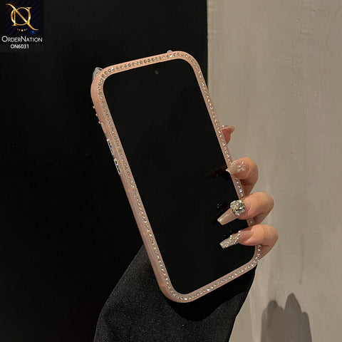 iPhone 17 Pro Max Cover - Peach  - Matte Case, Diamond KT Ears Design, Luxury Cute Shockproof Protective Back Cover