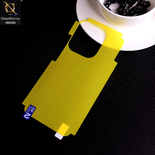 Vivo V27e Protector Cover - Transparent Hydro Jell Skin Film Unbreakable Back Protector Sheet
