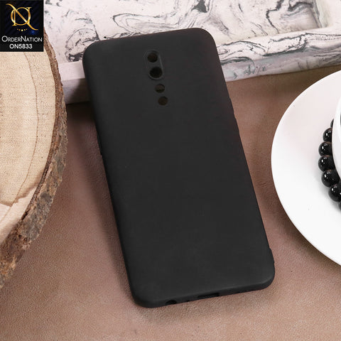 Oppo Reno Z Cover - Black - New Premium Quality Silicone Case Slim Protective Back Cover