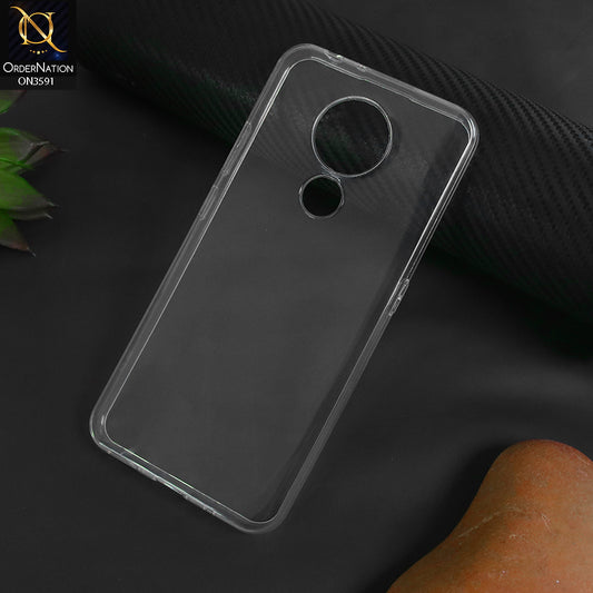 Nokia 3.4 - Soft 4D Design Shockproof Silicone Transparent Clear Case