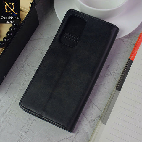 OnePlus 9 Pro Cover - Black - Leather Wallet Flip book Card Slots Soft Case