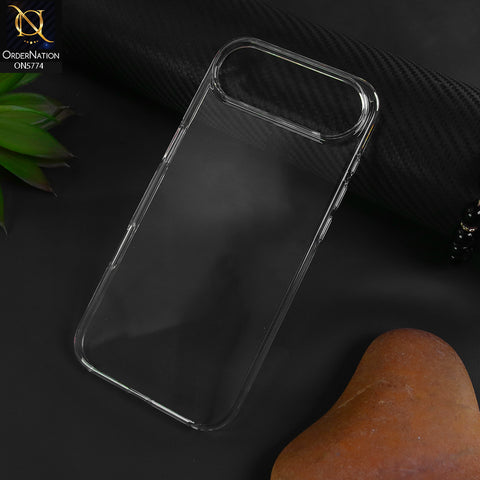 iPhone 17 Air -Transprent- iPhone 17 Air Case Anti-Scratch TPU + Acrylic Clear Back Phone Cover