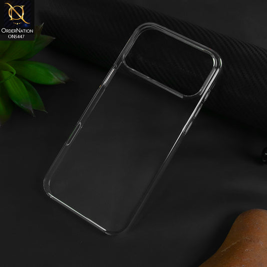 iPhone 17 Pro Max-Transprent- iPhone 17 Pro Max Case Anti-Scratch TPU + Acrylic Clear Back Phone Cover