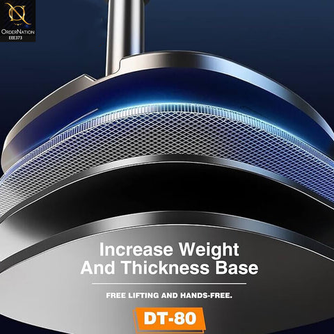 DT-80 Tabletop Phone & Tablet Holder – 360° Adjustable Rotating Stand, Hands-Free Desk Mount for Mobile & Tablet, Ideal for Live Streaming, Office, Study & Video Calls
