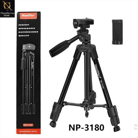 NEEPHO NP-3180 Professional DSLR Tripod Stand 7ft – Heavy Duty Aluminum Adjustable Camera Tripod with Quick Release Plate, Geared Center Column & Carry Bag for Photography & Videography