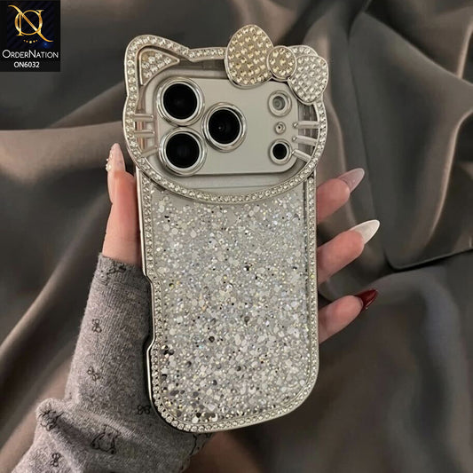 iPhone 17 Pro Max Cover - White  - Premium Glitter - Cute Dazzling Shine Trendy Phone Case