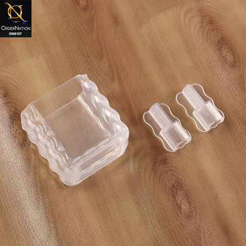 Charger Protector Cover - Transparent - Cable Management Clips & Wire Organizer Set – Clear Desk & Wall Cable Holders