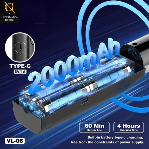 PLOKAMA VL06 Portable LED Stick Light – Rechargeable Handheld Video Light, Adjustable Brightness Tube Lamp for Vlogging, YouTube, TikTok, Studio Photography & Party Lighting