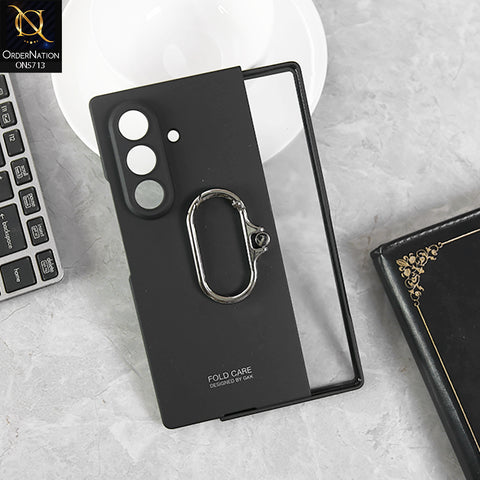Samsung Galaxy Z Fold 7 Cover - Black- New Premium Quality Luxury Case with Wristrap, Camera Screen Protector Full Body Shockproof And Protective Case