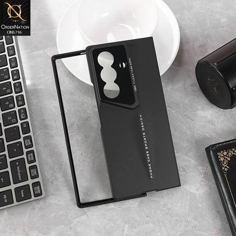 Samsung Galaxy Z Fold 7 Cover - Black- New Premium Quality Luxury PROCASE Texture Hard Shell Design Back Case