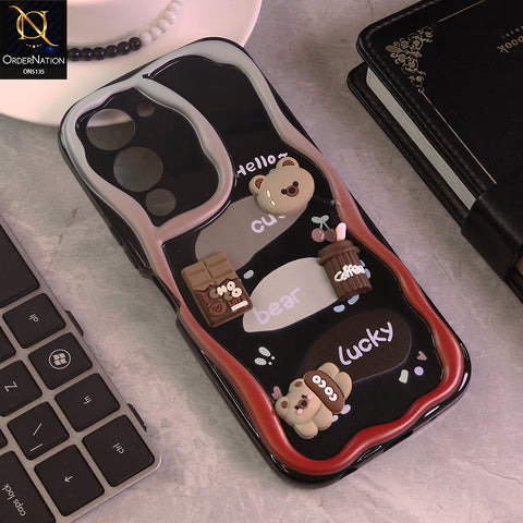 Vivo Y29s Cover - Design 3 - Cute 3D Cartoon Soft Silicon Helix Soft Borders Camera Protection Case