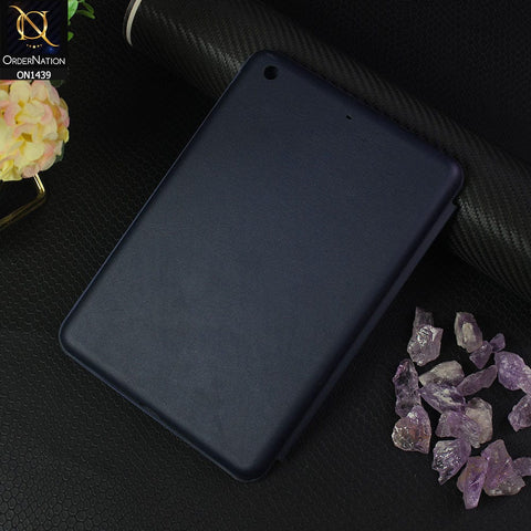 iPad Mini 3 / 2 / 1 Cover - Blue - PU Leather Smart Book Foldable Case