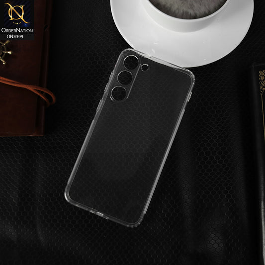 Samsung Galaxy S23 Plus 5G Cover - Transparent - Soft 4D Design Shockproof Silicone Transparent Clear Camera Protection Case