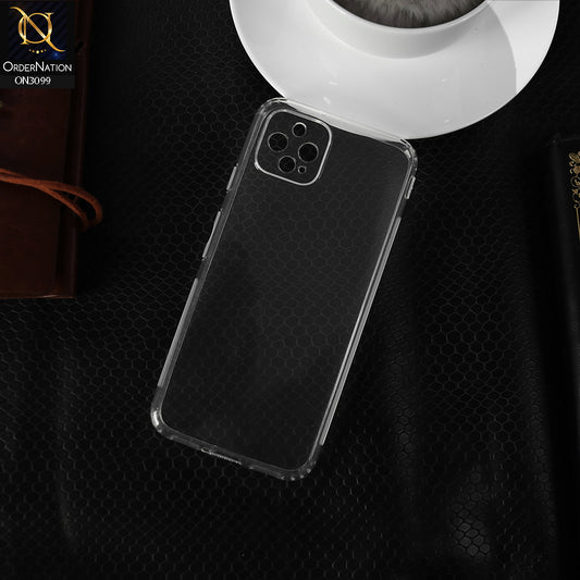 Google Pixel 4 Cover - Transparent - Soft 4D Design Shockproof Silicone Transparent Clear Camera Protection Case