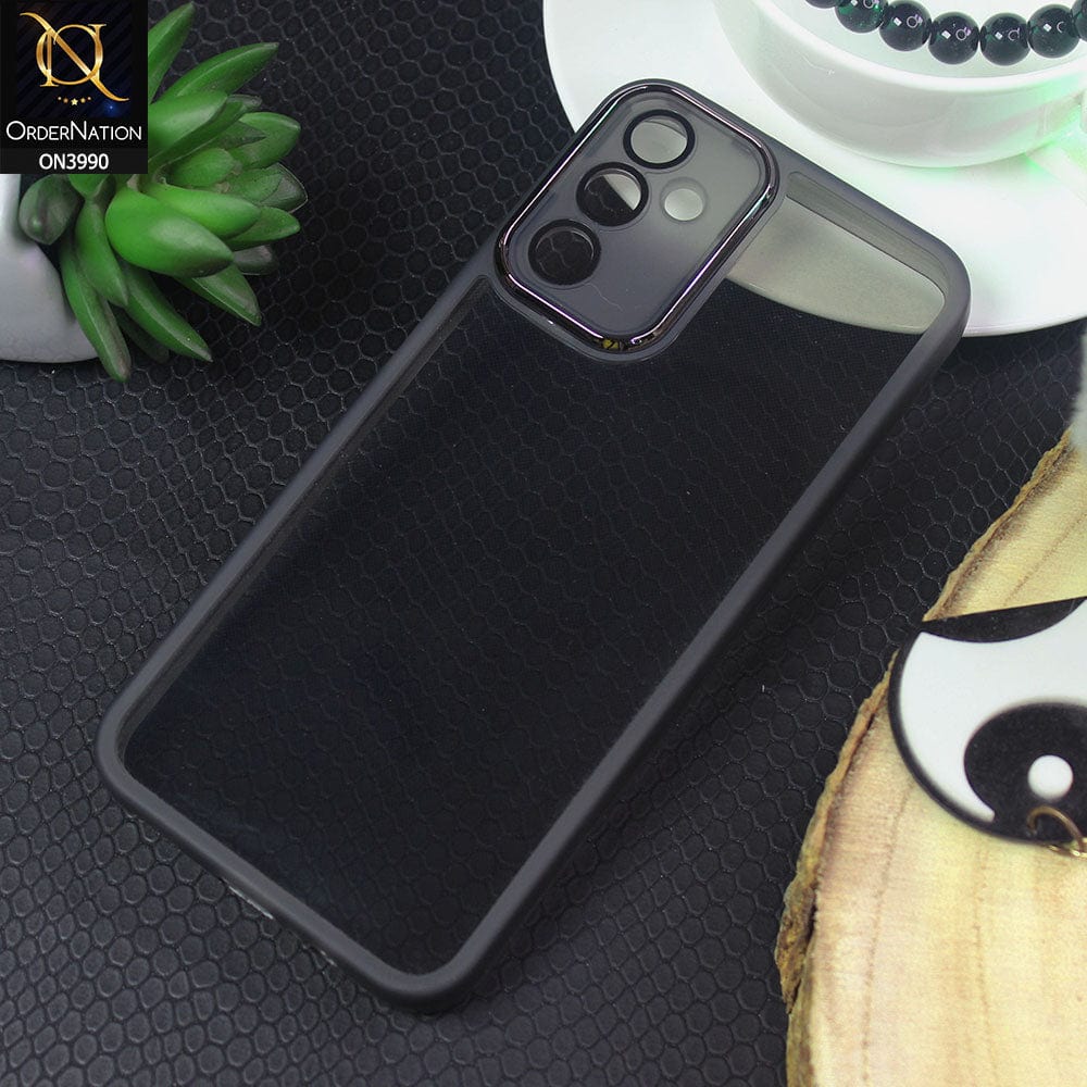 Samsung Galaxy A14 Cover - Black - Soft Silicone Transparent Case with Camera Lense Protection