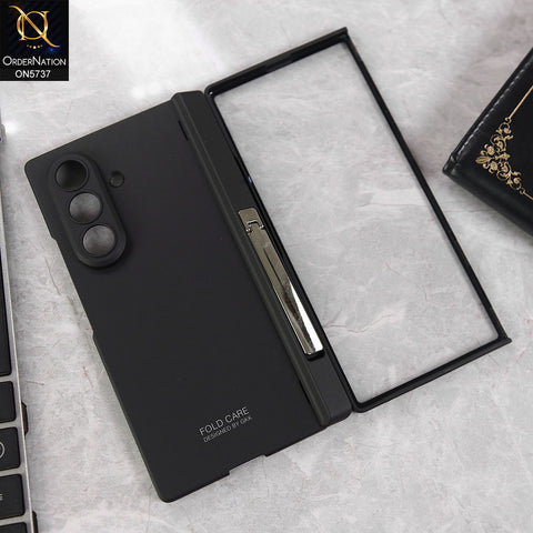 Samsung Galaxy Z Fold 7 Cover - Black - New Premium Quality Pc Slim  Shell Case With KickStand And Separate Bracket Flim Designed By GKK