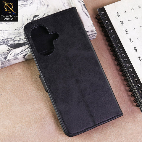 Vivo V60 Lite Cover - Black - Premium Business Series Magnetic Leather Wallet Flip book Card Slots Soft Case