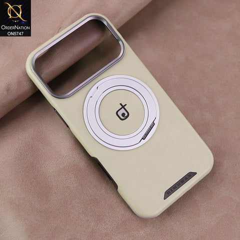 iPhone 17 Pro Max Cover - Gray - New Premium RIMBMAX High Quality Leather Textured  Case With KickStand Soft Case