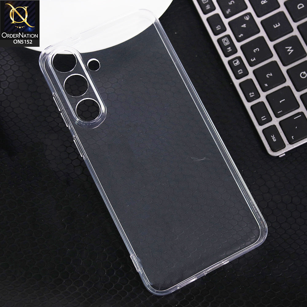 Samsung Galaxy S25 FE Covers - Transparent - Shockproof and Camera Protection Clear TPU Soft Case