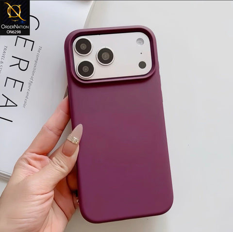 iPhone 18 Pro Max Cover - Maroon - Premium Protective Phone Case with Magnetic Attachment Compatibility and Slim Durable Design