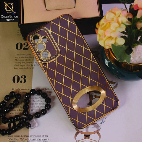 Samsung Galaxy A14 Cover - Mauve - Shockproof Camera Protector Logo Hole Silicon Case