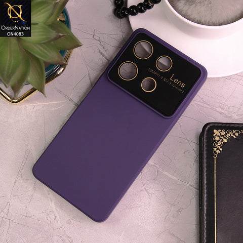 Infinix Note 30 Pro - Blue - Glass Lense Ultra Camera Protection Soft Silicon Case