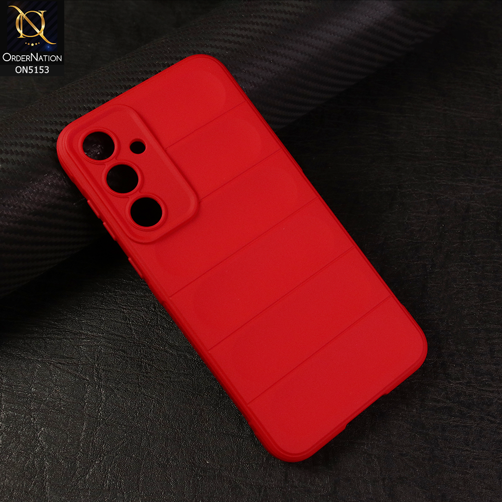 Samsung Galaxy A55 Cover - Red - Soft TPU, Drop-Proof, Shockproof, Protective Case