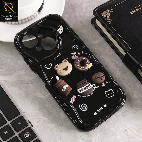 Tecno Spark Go 1 Cover - Design 3 - Cute 3D Cartoon Soft Silicon Helix Soft Borders Camera Protection Case