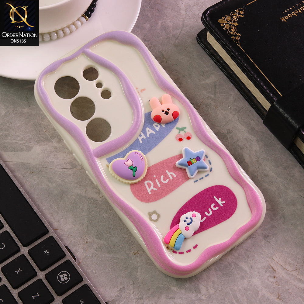Tecno Camon 50 Ultra Cover - Design 2 - Cute 3D Cartoon Soft Silicon Helix Soft Borders Camera Protection Case