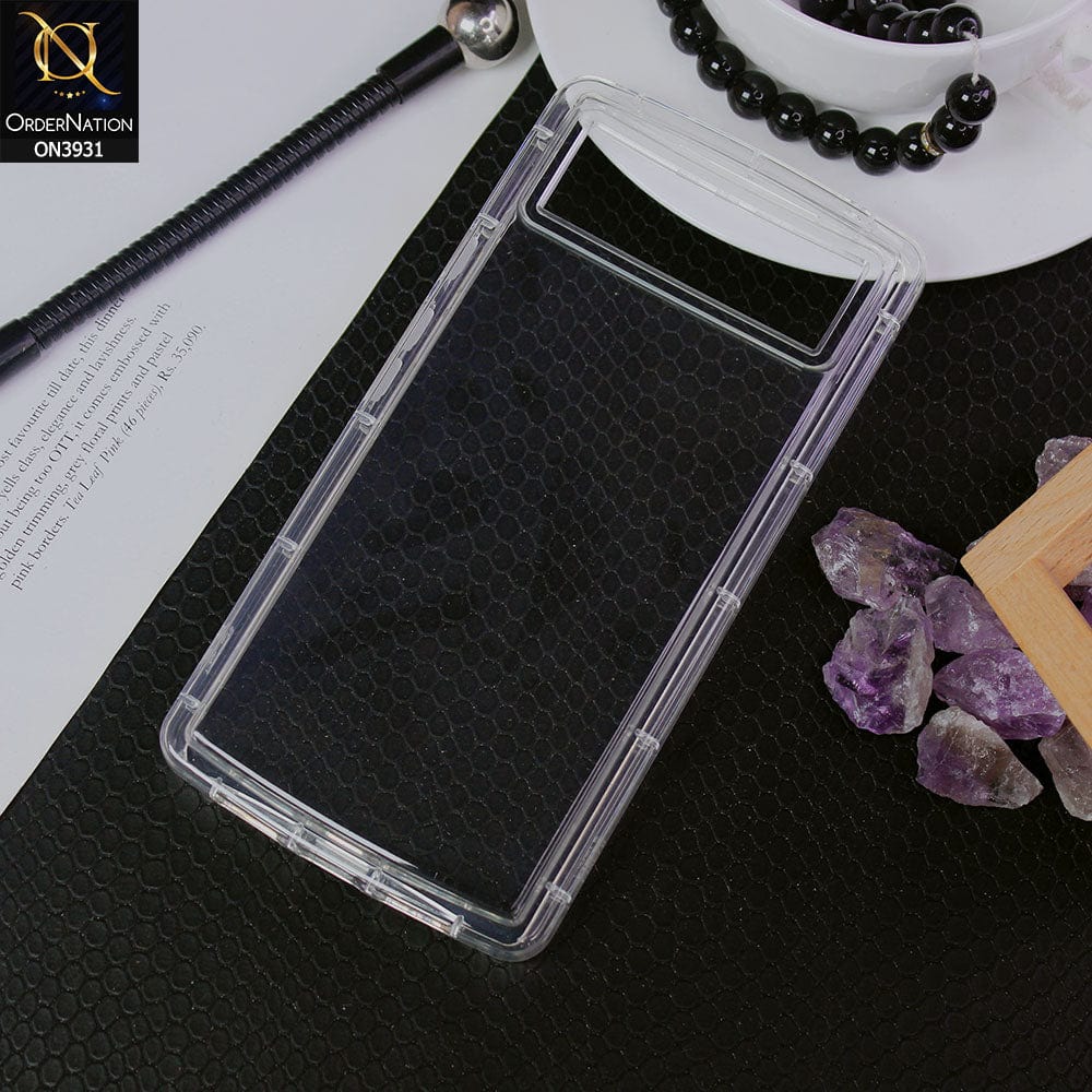 Google Pixel 6 Pro Cover - Transparent - All New Premium Quality No Yellowing Drop Tested Tpu+Pc Clear Soft Borders Case