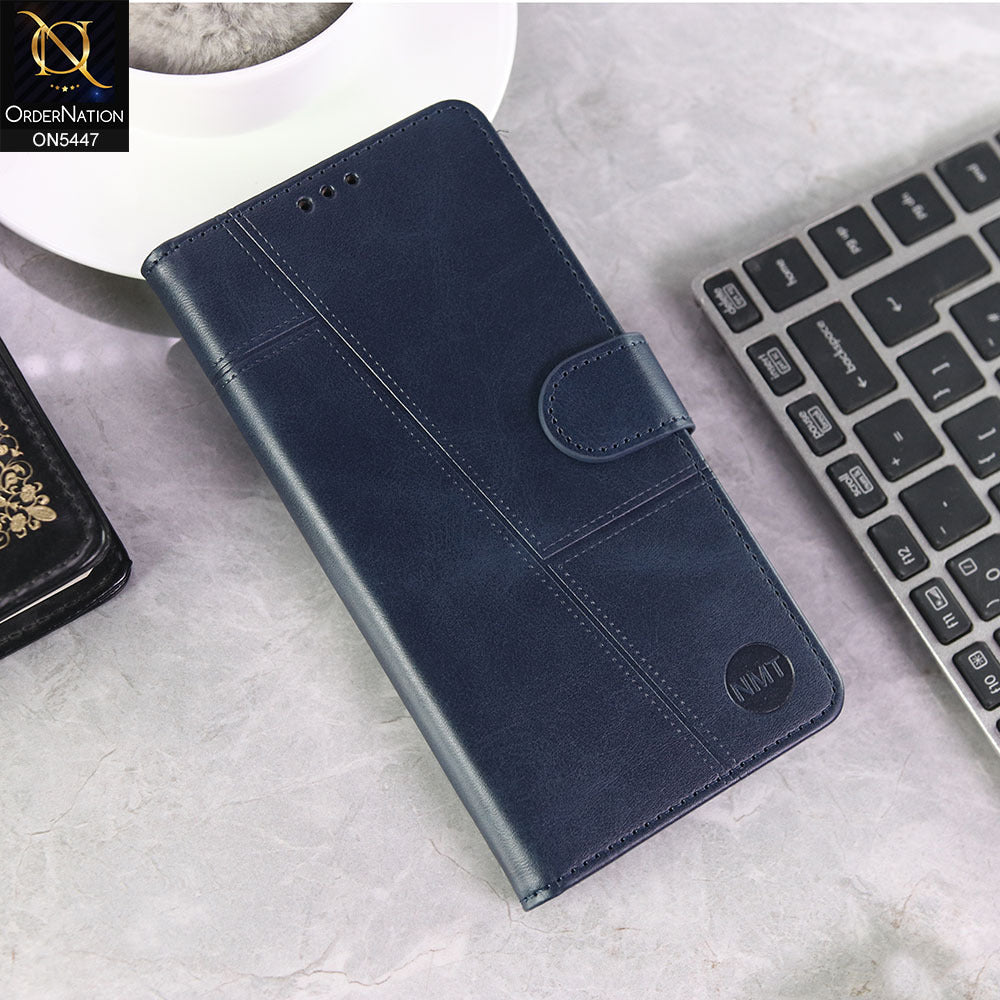 Xiaomi Redmi 15C 4G Cover - Blue -  Premium Leather Megantic Flip Book Covers With Card Holding Option