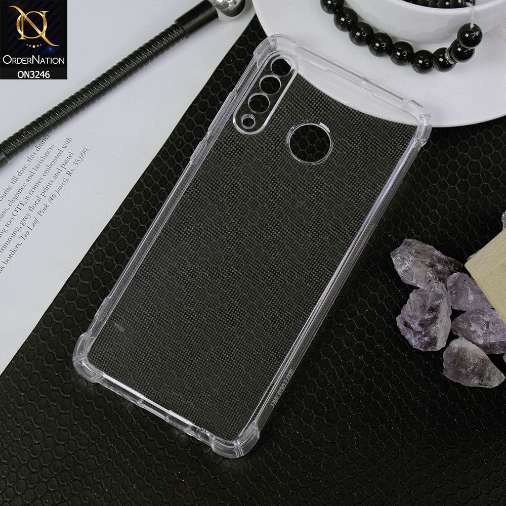 Huawei P30 lite Cover - Transparent - Soft 4D Design Shockproof Silicone Transparent Clear Camera Protection Case