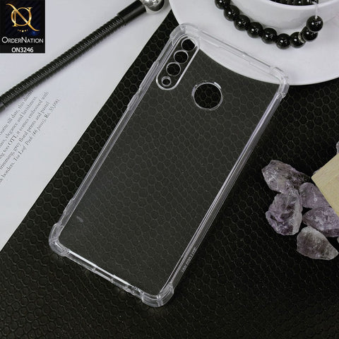 Huawei P30 lite Cover - Transparent - Soft 4D Design Shockproof Silicone Transparent Clear Camera Protection Case